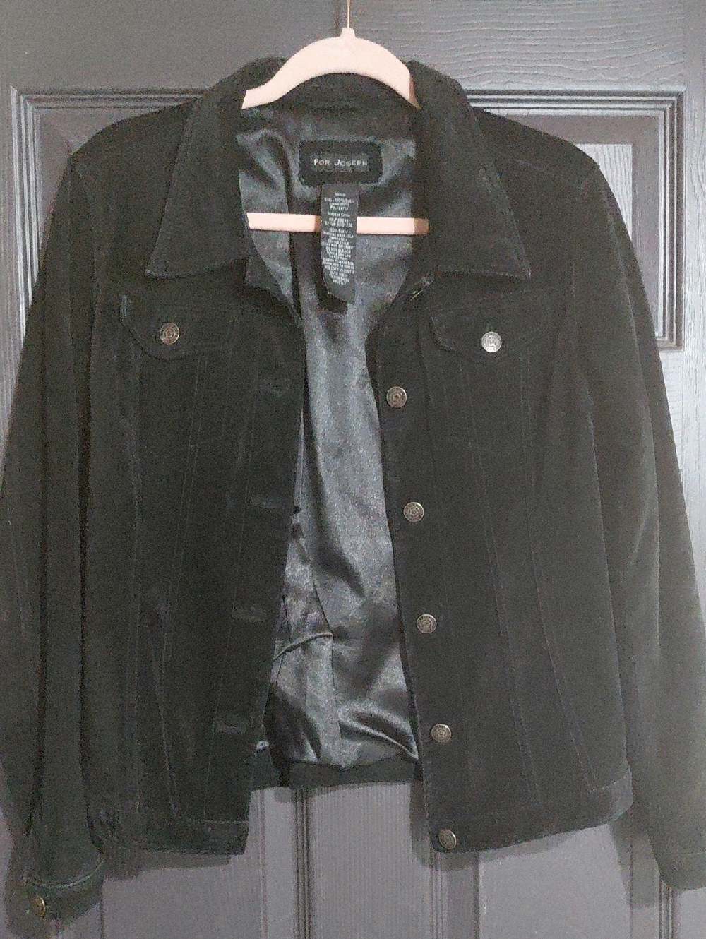 Joseph Black Suede Jacket